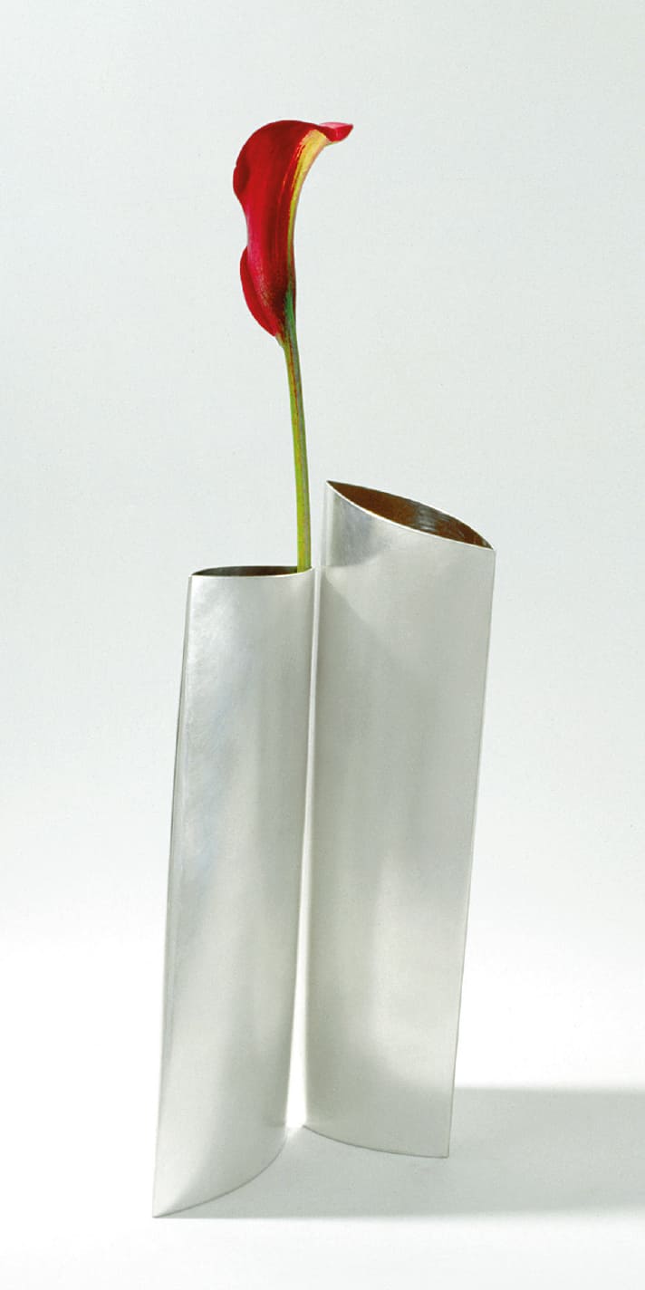 Vase aus Silber